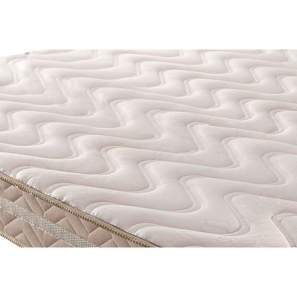 Conjunto Box Baú Queen: Colchão Molas Paropas D28 - Master Ag80 Clean Double Face 17 + Base Crc Courano White (158x198) - 3