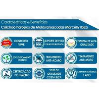 Conjunto Box Baú Queen: Colchão Molas Paropas Ensacadas Marcelly + Base Crc Suede Brown (158x198) - 5