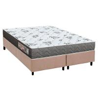 Cama Box Queen: Colchão Espuma D33 Orthoflex Comfortpedic Line Black + Base Crc Suede Clean (158x198) - 1