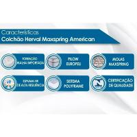Cama Box Baú Solteiro: Colchão Molas Masterpocket Ensacadas Herval Maxspring American + Base Crc Suede Clean (88x188) - 2