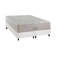 Cama Box: Colchão Molas Masterpocket Ensacadas King Best New Clean + Base Crc Courano White (193x203) - 1