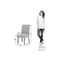 Kit 6 Cadeiras Sala Jantar Esther 6 Un Nature Linho Cacao - 8