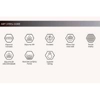 Conjunto Box Casal: Colchão Espuma Herval D33 - Ag 65 Feelcore + Base Crc Courano White (138x188) - 3