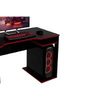 Mesa Computador Casal Gamer Me4161 Preto Vermelho Tecno Mobili - 7