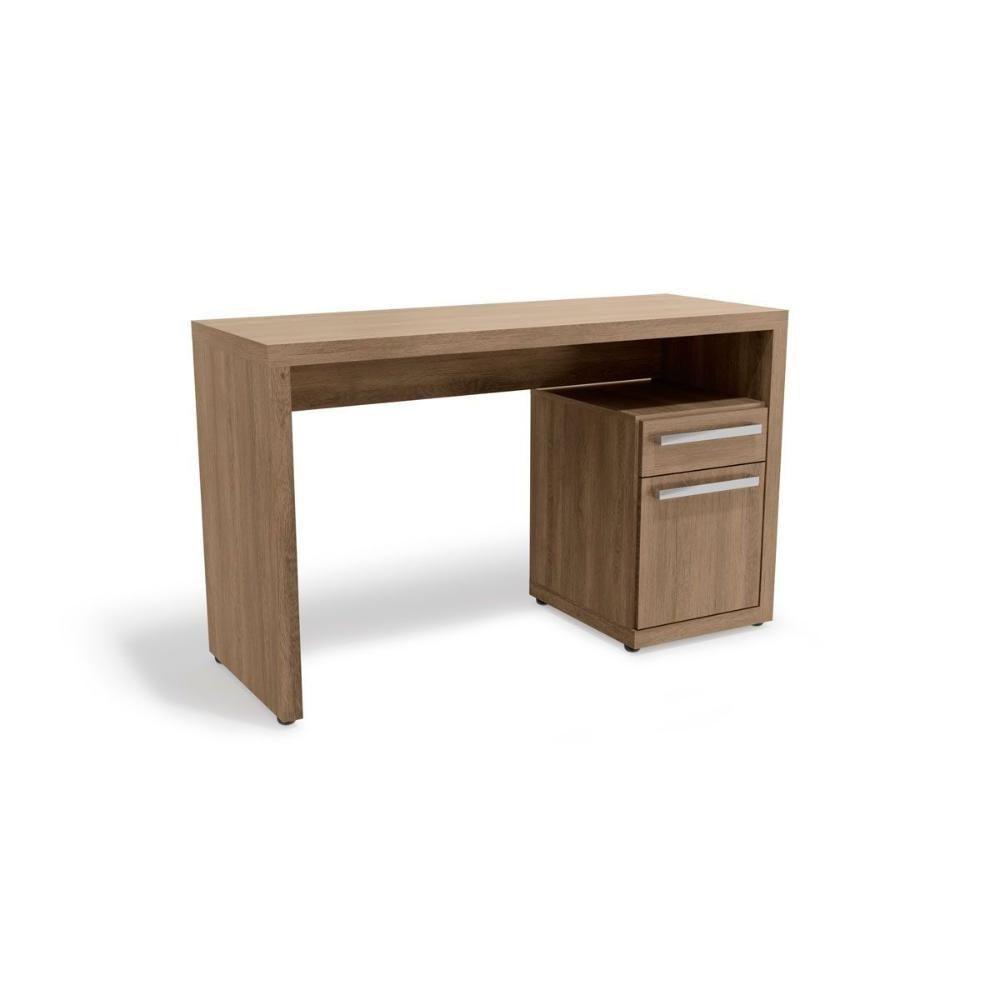 Mesa Computador Escrivaninha S970 Com 1 Porta E 1 Gaveta Nogal Kappesberg - 1