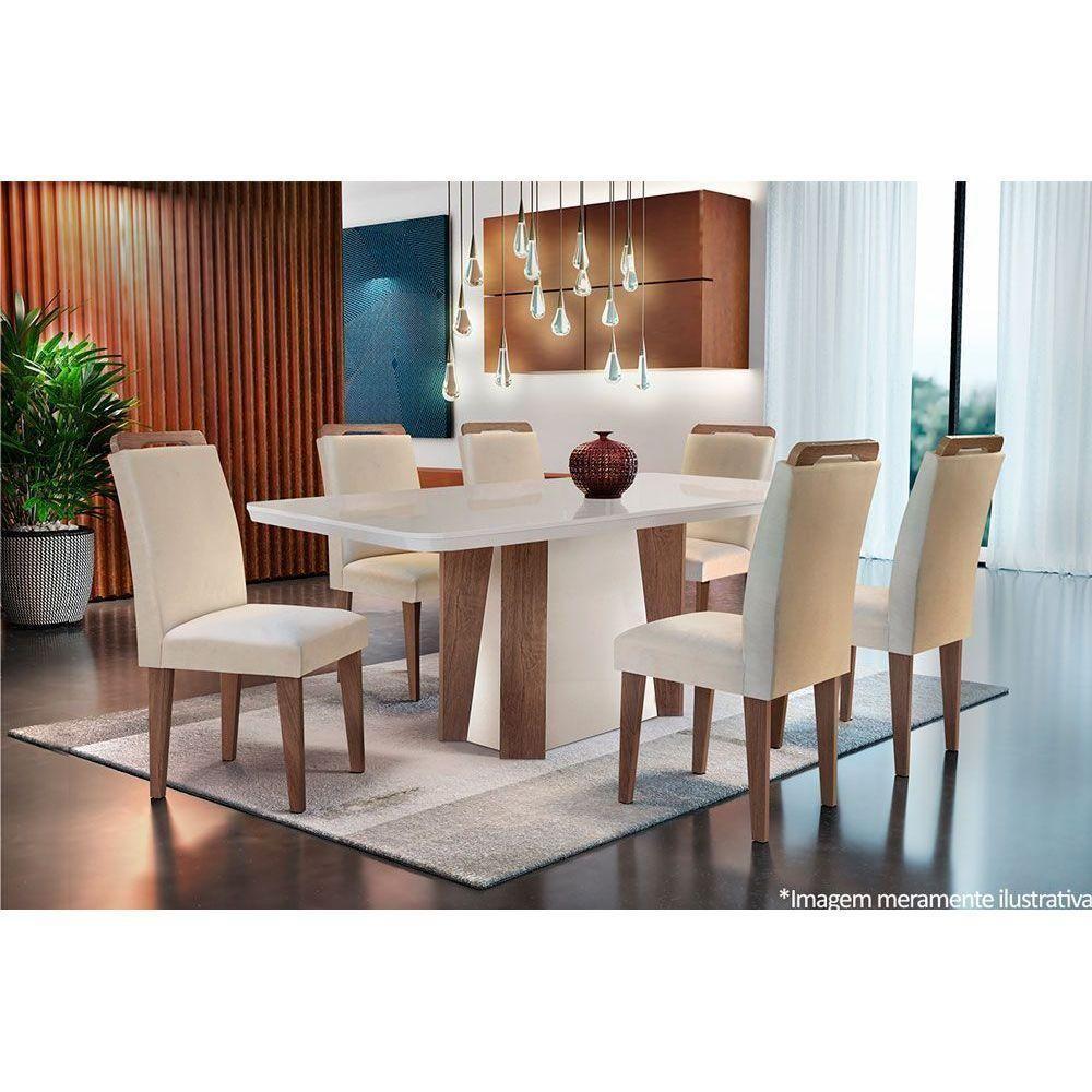 Kit 4 Cadeiras Sala Jantar Athenas 4 Un Cafe Linho Turim Bege Rufato - 4