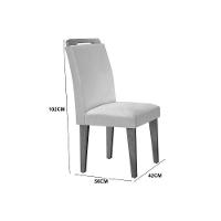 Kit 4 Cadeiras Sala Jantar Athenas 4 Un Cafe Linho Turim Bege Rufato - 3