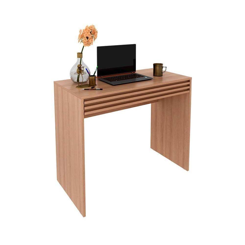 Mesa Computador Escrivaninha Com 1 Gaveta Ripada Me4173 Branco Tecno Mobili - 6