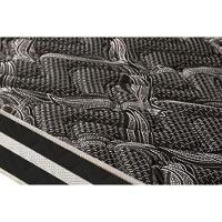 Conjunto Box Solteiro: Colchão Espuma Paropas D28 - Master Ag80 Black Double Face 25 + Base Crc Suede Black (88x188) - 5