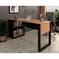 Mesa Notebook Escritório Me4182 160cm Amêndoa Preto Tecno Mobili - 2