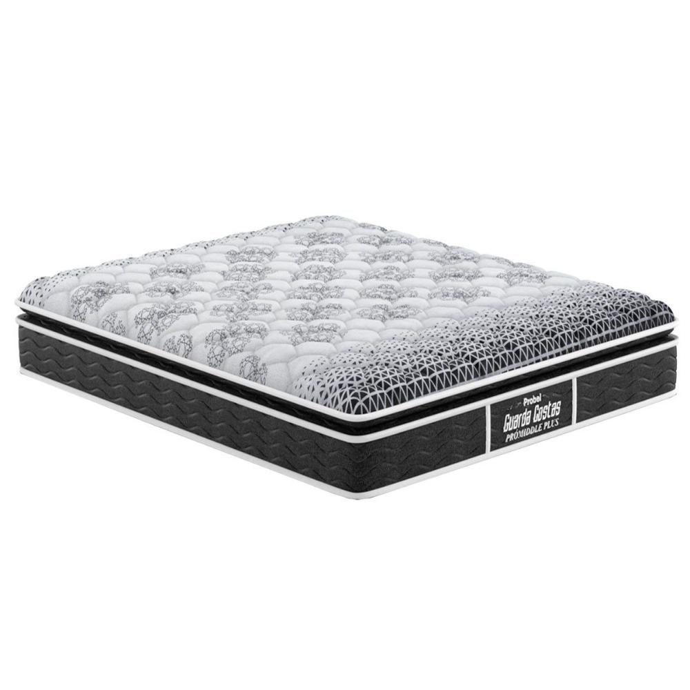 Colchão Queen Anatômico D28 - Guarda Costas Firmepedic Prómiddle Plus Pillow Top Black (158x198x28) - Probel - 1