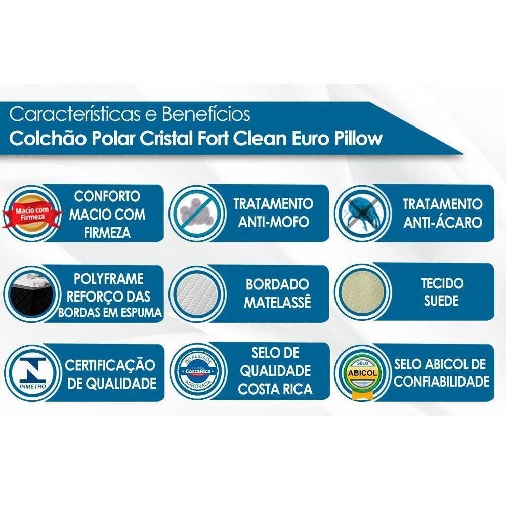Colchão King Molas Ensacadas Masterpocket Cristal Euro Pillow (193x203x36) - Polar - 3
