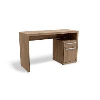 Mesa Escrivaninha Casal S970 Com 1 Porta E 1 Gaveta Nogal Kappesberg - 1