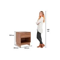 Mesa Cabeceira Infantil 1145 Com 1 Gaveta Avela Carraro - 3