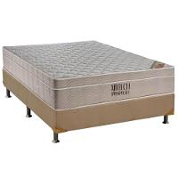 Cama Box Casal: Colchão Molas Superpocket Ensacadas Ortobom Fort Airtech + Base Crc Suede Clean (138x188) - 1