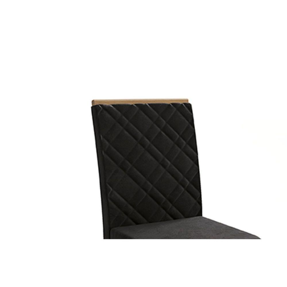 Kit 6 Cadeiras Sala Jantar 2cad149ng 6 Un Nogueira Linho Cinza A056 - 4