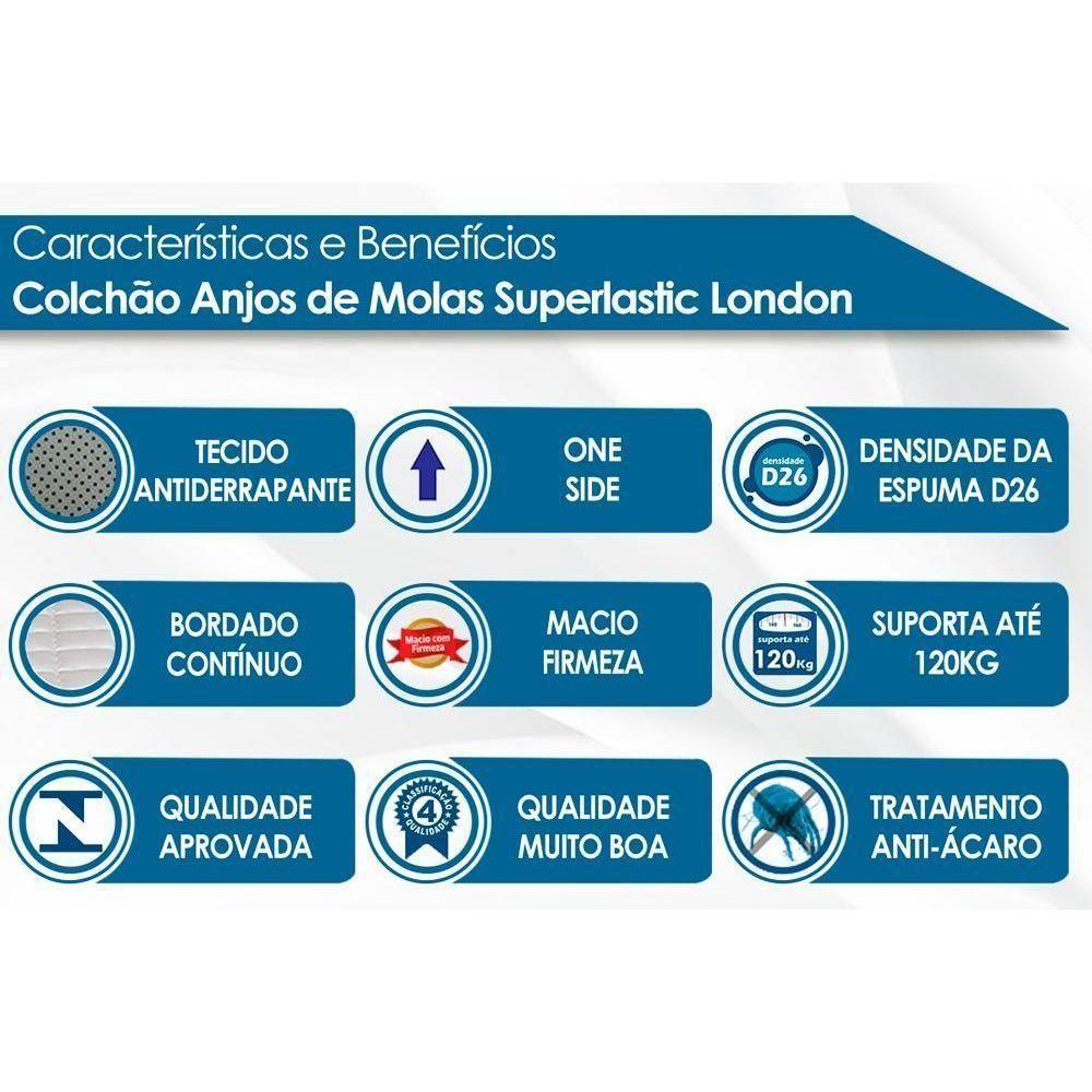 Colchão Solteiro Molas Ensacadas Masterpocket London Euro Pillow (88x188x26) - D Angelis Anjos - 2