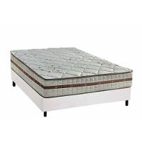 Cama Box Casal: Colchão Molas Ensacadas Classic + Base Crc Courano White (138x188) - 1