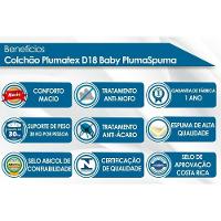 Colchão P- Berço D18 Baby Plumaspuma - 70x130x12 - Plumatex - 2