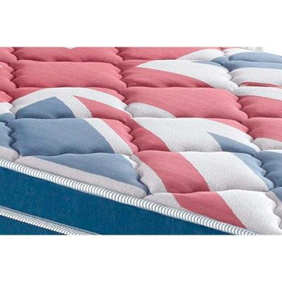 Cama Box Baú Solteiro: Colchão Molas Ensacadas London + Base Crc Courano White (88x188)