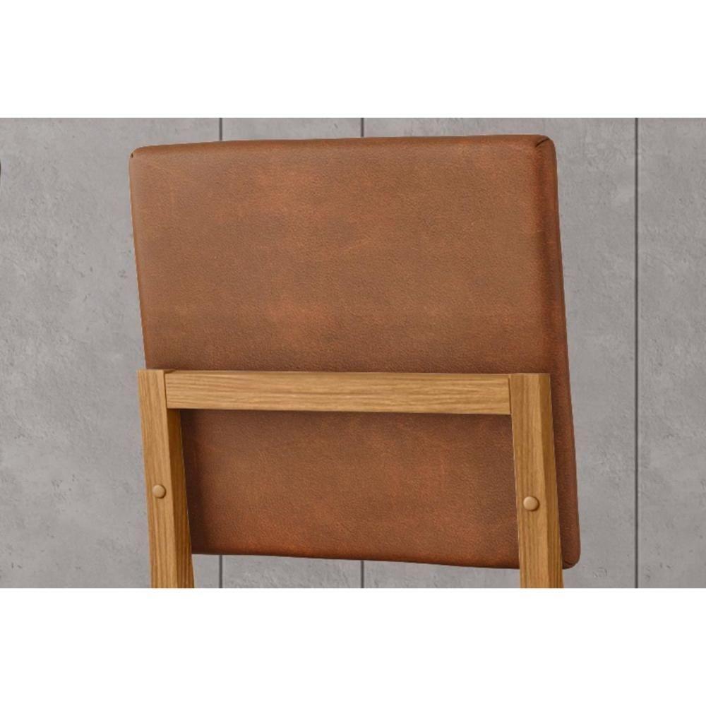 Kit 6 Cadeiras Sala Jantar Milla Plus 6 Un Nature Courano Caramelo - 9
