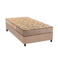 Cama Box Solteiro: Colchão Espuma D33 Paropas Pasquale Wave Clean + Base Crc Suede Clean (88x188) - 1