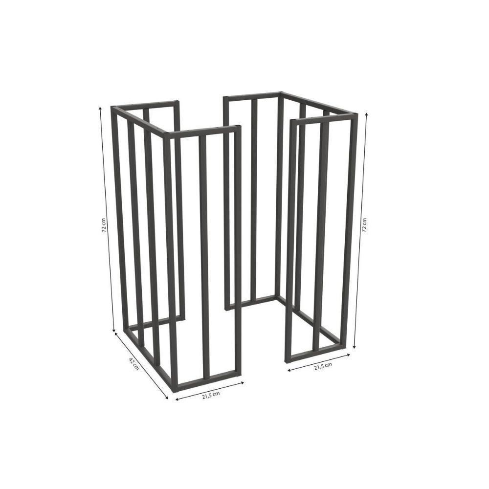 Conjunto Mesa De Cozinha Duina Com Tampo De Madeira 160cm E 6 Cadeiras Lisboa Niquel Freijó Courano Preto Kappesberg - 3