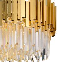 Lustre Pendente Skylight Fancy 3013 Redondo 60 G9 Bivolt Dourado-transparente - 2