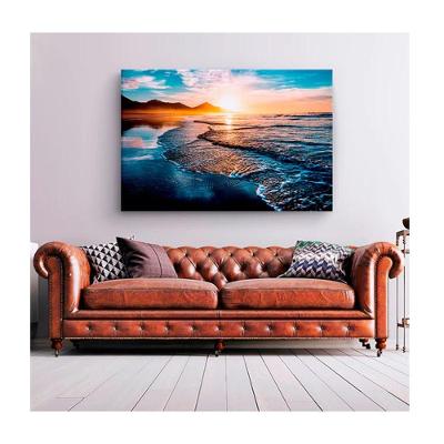 Quadro Paisagens E Natureza Amazing Beautiful Sunset Borda Infinita Tamanho:90 X 60 Cm