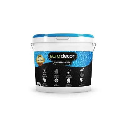 Borracha Líquida - Cinza Crômio 18kg E Impermeabilizante Contra Mofos E Infiltrações