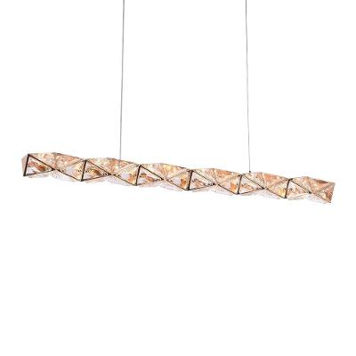 Lustre Pendente Nordecor Kazy Ori 2884 Ouro Brilho Led Bivolt