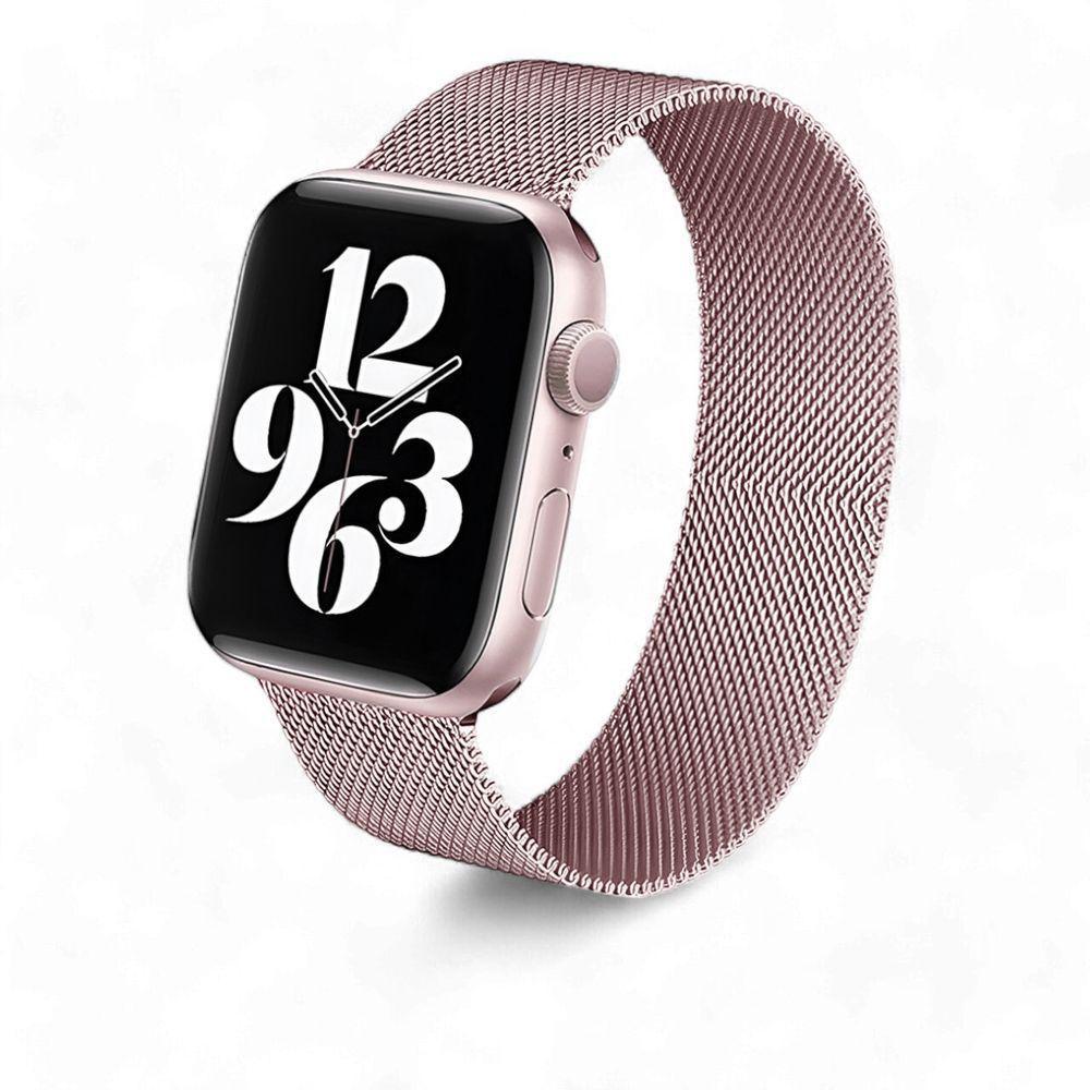 Relógio Smartwatch W34s Rosê Gold Pulseira De Aço Rosa - 1