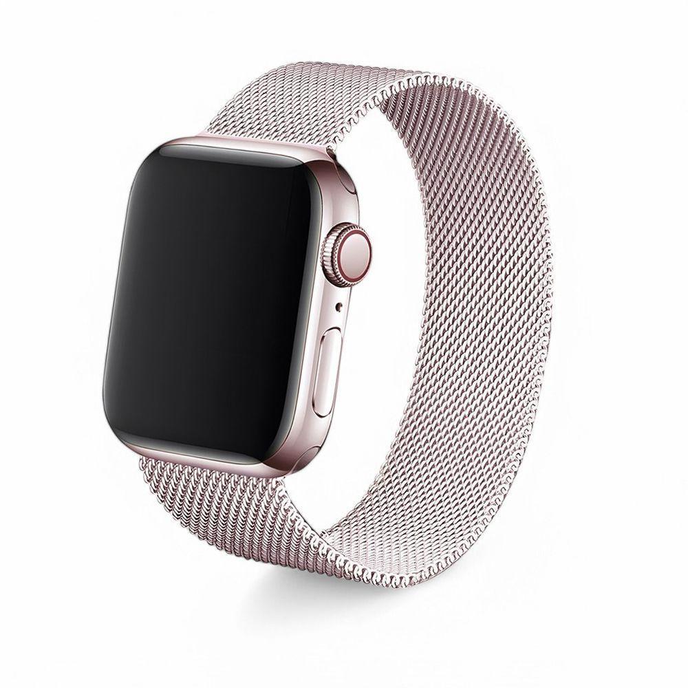 Relógio Smartwatch W34s Rosê Gold Pulseira De Aço Rosa - 2