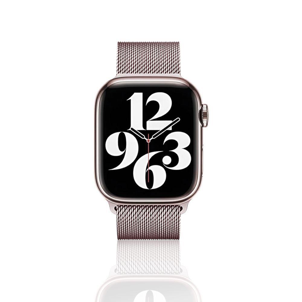 Relógio Smartwatch W34s Rosê Gold Pulseira De Aço Rosa - 5