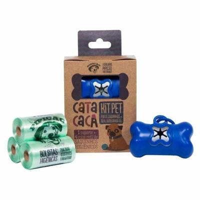 Porta Cata Caca Azul C/ 4 Rl De 20 Saqui