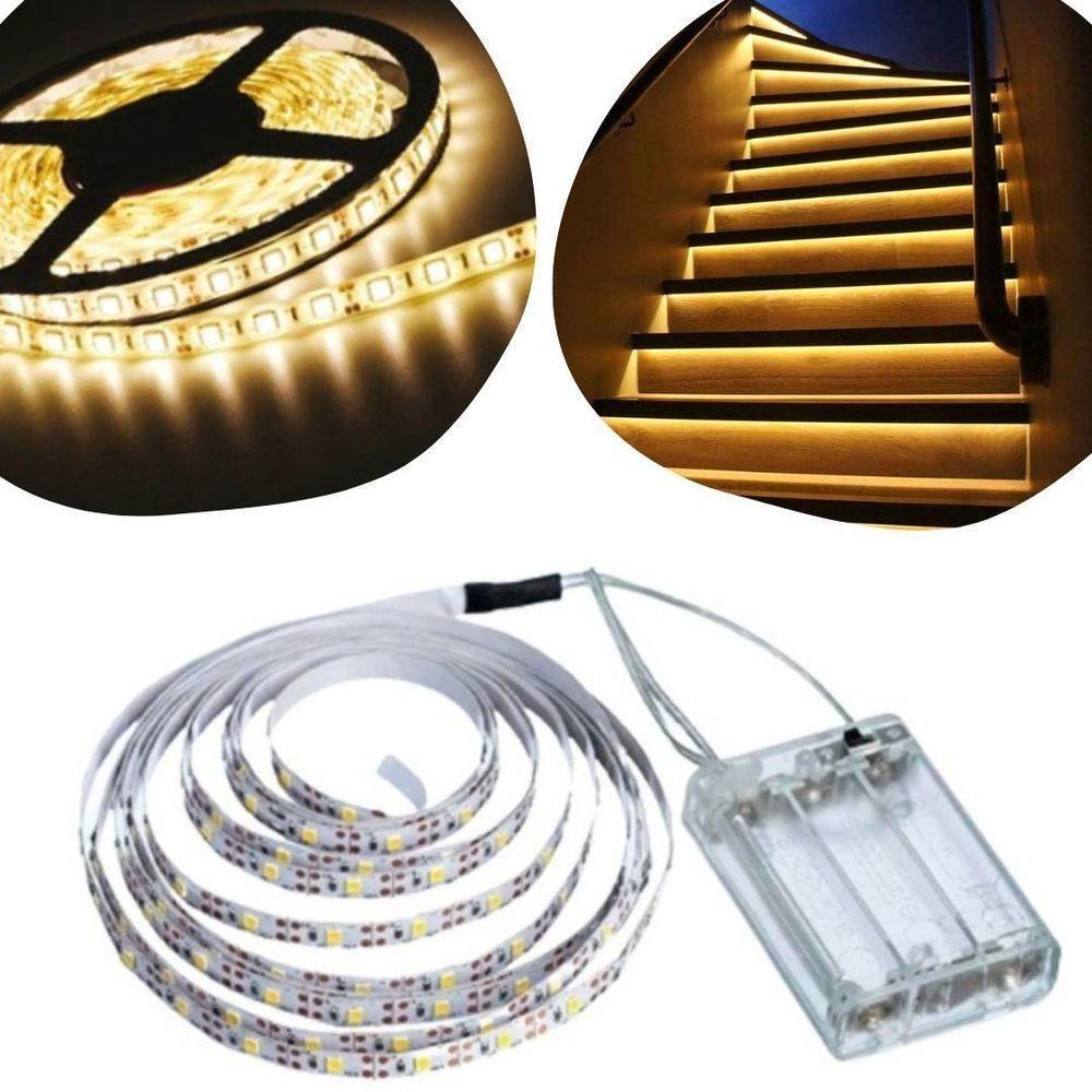 Kit 2 Fios Fita Led Luz Amarela 120 Lâmpadas Led 2m à Pilha - 6