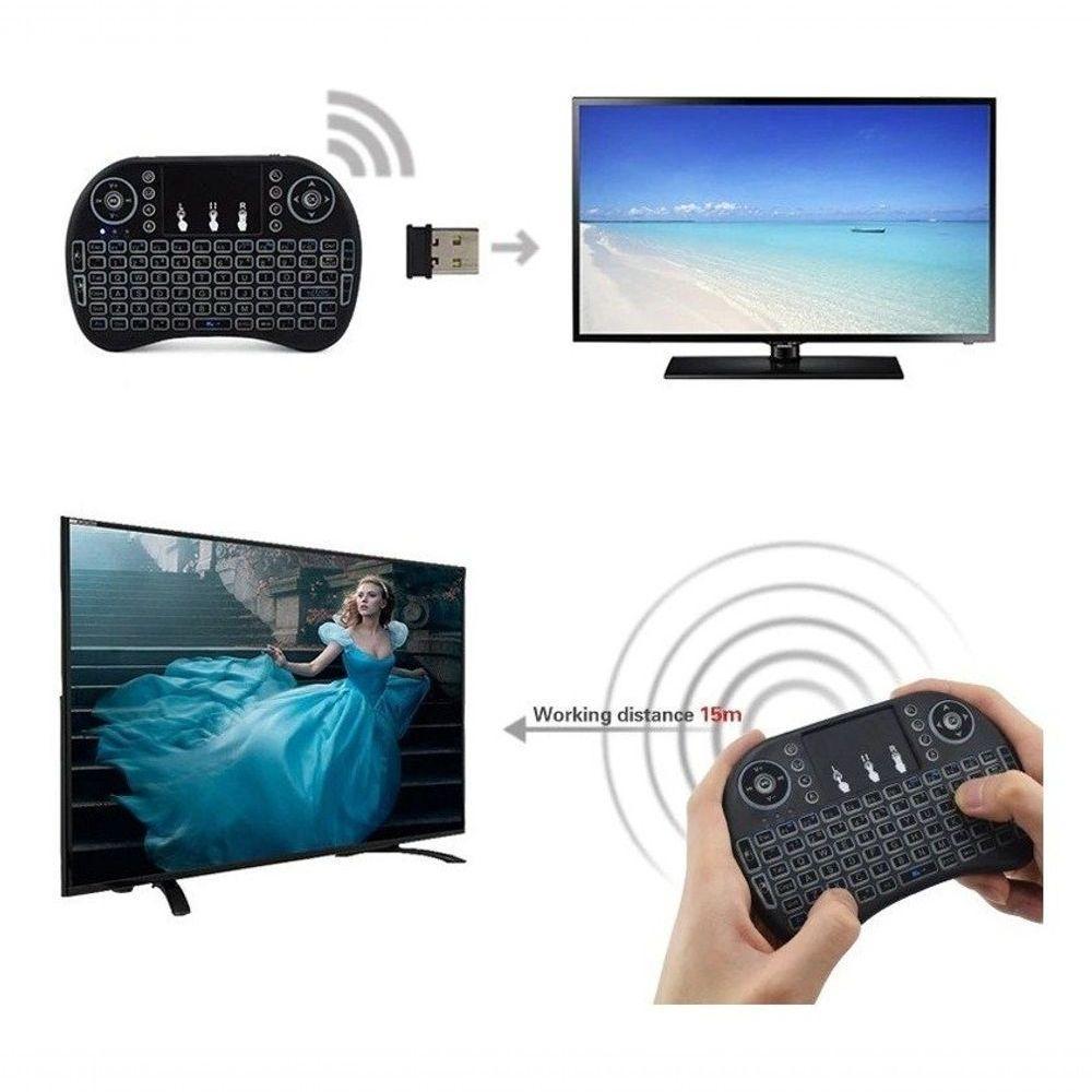 Mini Teclado Usb Wireless Touchpad Sem Fio Android Tv Smart - 4