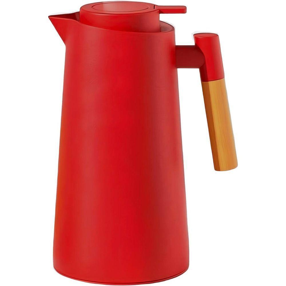 Garrafa Térmica De Mesa Nórdica Vermelho Café Chimarrão 1l - 1