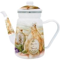 Bule Esmaltado Com Indução Italy Premium Chá Café 1,2 Litros - 1