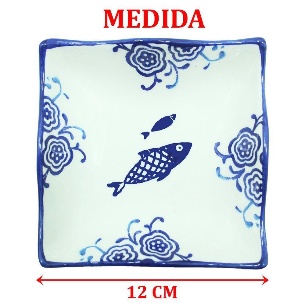 Kit 12 Tigela Sobremesa Bowl Peixe Praia Oceano Náutico 12cm - 4