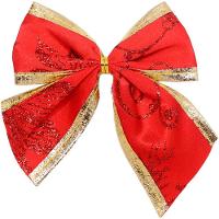 Kit 24 Enfeite Laços Natalino Vermelho árvore Natal De 10cm - 2