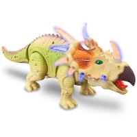 Dinossauro Elétrico Tricerátops Com Movimento Som E Luz Leds - 2