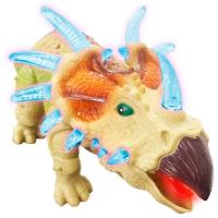 Dinossauro Elétrico Tricerátops Com Movimento Som E Luz Leds - 3