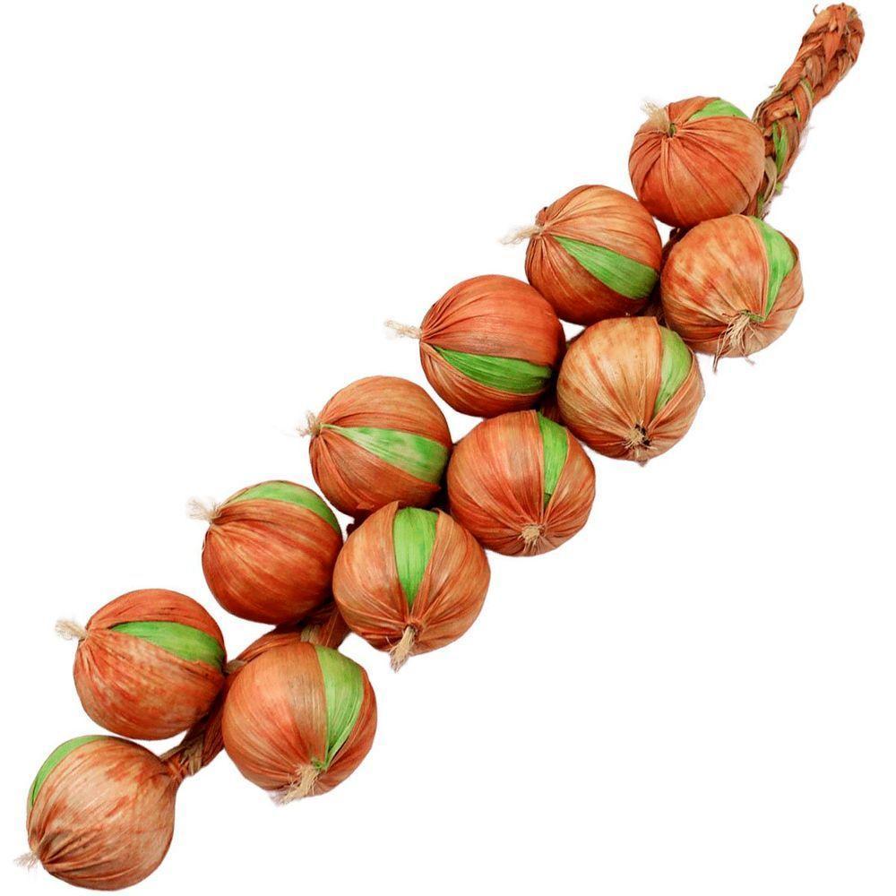 Kit 2 Decoração Tranças De Cebola Artificial Artesanal 47cm - 5