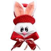 Kit 4 Pendente Páscoa Coelho Para Porta Trinco Enfeite 23cm - 3