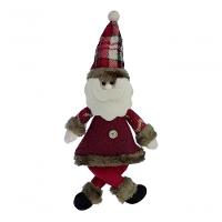 Kit 2 Boneco Pendente Papai Noel árvore Natal Tecido De 30cm - 1