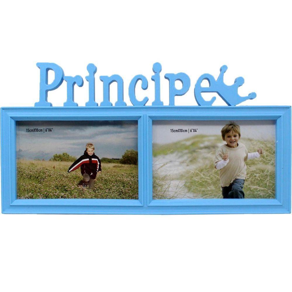 Dupla Porta Retrato Infantil Mural Príncipe Princesa 15x10cm - 4