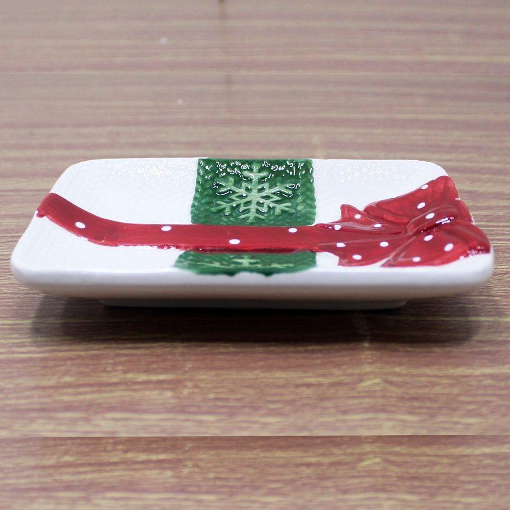 Enfeite Porta Sabonete Lavabo Banheiro Noel Natal Cerâmica - 4