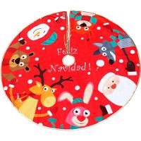 Saia De árvore Natal Temática Natalino Noel Rena Urso 120cm - 3