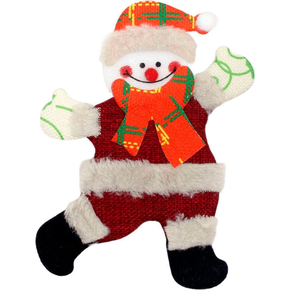 Kit 8 Pendente árvore Natal Noel Rena Urso Boneco Neve 19cm - 3